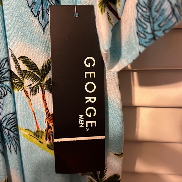 George button down Hawaiian style shirt size xL 46-48 - Picture 4 of 8